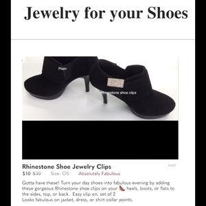 Rhinestone Shoe Jewelry Clips